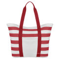 Beach Bag in Canvas with Stripes with Customized Logo